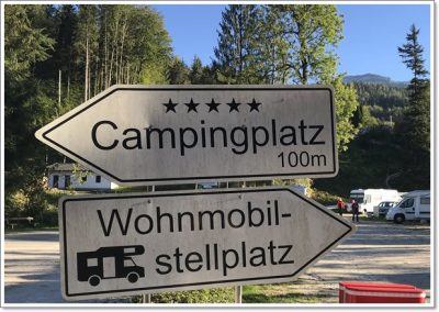 Stellplatz oder Campingplatz?